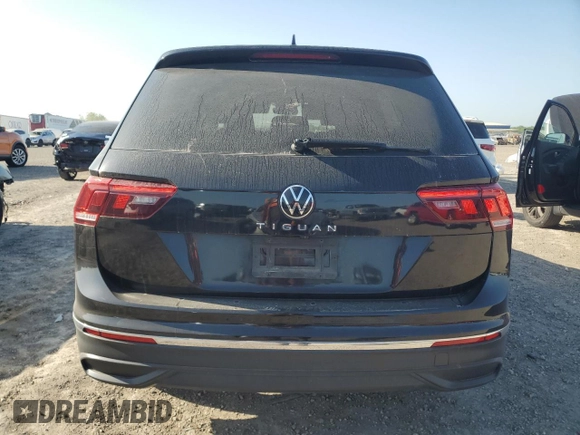 2023 Volkswagen Tiguan S with VIN 3VVRB7AX5PM092916, listed as a Copart auction lot 52083855 with 43,707 mi miles and Salvage title. Bid and sale history available at DreamBid. Image 6.
