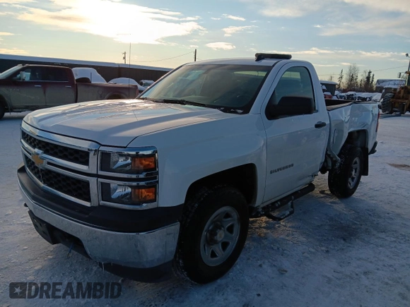 2014 Chevrolet Silverado 1500 Work Truck with VIN 1GCNKPEH8EZ194383, listed as a Copart auction lot 45325385 with 81,065 mi miles and Salvage Title. Bid and sale history available at DreamBid. Image 1.
