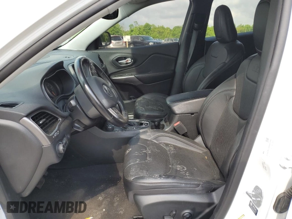 2021 Jeep Cherokee Limited with VIN 1C4PJMDX8MD184726, listed as a Copart auction lot 57067075 with Not provided miles and Salvage title. Bid and sale history available at DreamBid. Image 7.