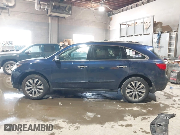 2014 Acura MDX Tech Pkg with VIN 5FRYD4H46EB048809, listed as a IAAI auction lot 41573811 with 199,888 mi miles. Bid and sale history available at carsss.com. Image 14.