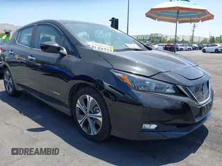 2019 Nissan LEAF SV with VIN 1N4AZ1CP7KC313224, listed as a IAAI auction lot 42289125 with 42,316 mi miles and . Bid and sale history available at DreamBid. Image 1.