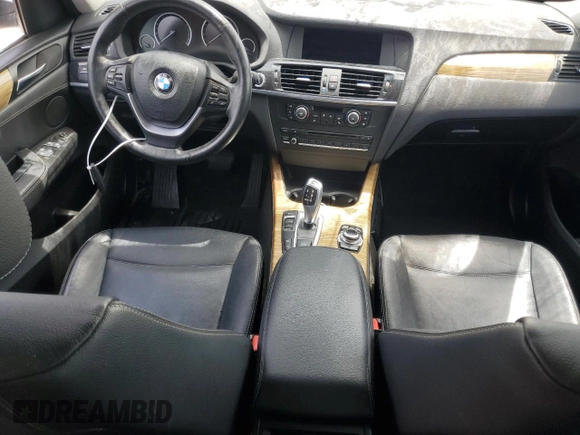 2014 BMW X3 xDrive35i z VIN 5UXWX7C54E0E82034, wystawiony jako Copart lot #57853795 z przebiegiem Nie podano mil oraz Szkoda całkowita • Salvage title. Historia ofert i sprzedaży dostępna na DreamBid. Obrazek 8.