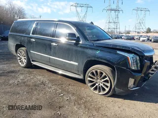 2019 Cadillac Escalade ESV Luxury z VIN 1GYS4HKJ2KR155630, wystawiony jako IAAI lot #41451713 z przebiegiem 97 642 mil mil oraz . Historia ofert i sprzedaży dostępna na DreamBid. Obrazek 1.