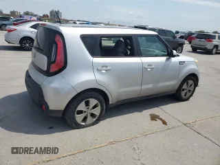 2015 Kia Soul with VIN KNDJN2A26F7796352, listed as a Copart auction lot 53235535 with 0 mi miles and Salvage Title. Bid and sale history available at carsss.com. Image 3.