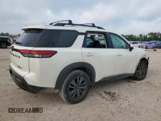 2022 Nissan Pathfinder SV with VIN 5N1DR3BC2NC247957, listed as a Copart auction lot 55448455 with 61,975 mi miles and Salvage title. Bid and sale history available at DreamBid. Image 3.