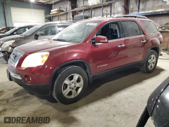2008 GMC Acadia SLT2 with VIN 1GKER33728J206761, listed as a Copart auction lot 88671885 with 209,178 mi miles and Salvage Title. Bid and sale history available at carsss.com. Image 1.