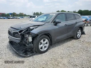 2021 Toyota Highlander Hybrid LE with VIN 5TDBBRCHXMS518029, listed as a Copart auction lot 59496905 with 107,936 mi miles and Salvage title. Bid and sale history available at DreamBid. Image 1.