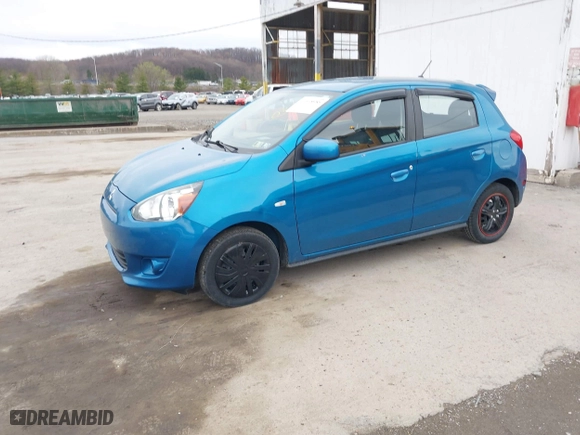 2015 Mitsubishi Mirage DE with VIN ML32A3HJ0FH060300, listed as a IAAI auction lot 41918985 with 132,784 mi miles. Bid and sale history available at carsss.com. Image 2.