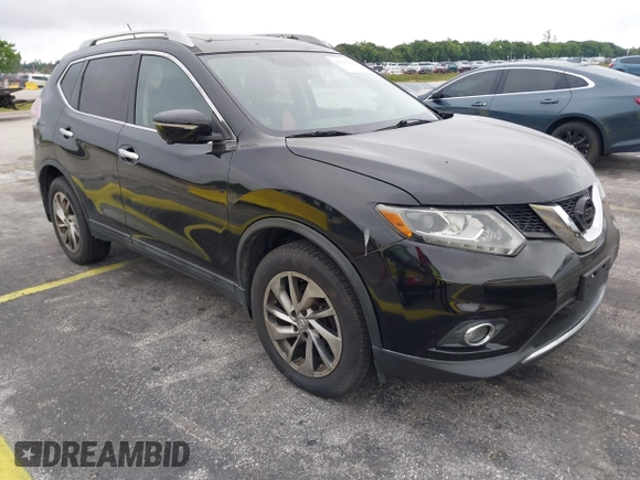 2014 Nissan Rogue SV with VIN 5N1AT2MV9EC775640, listed as a IAAI auction lot 41335425 with 84,424 mi miles and . Bid and sale history available at carsss.com. Image 1.