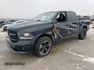 2018 Ram 1500 Night with VIN 1C6RR7MT4JS267620, listed as a Copart auction lot 46002365 with 117,733 mi miles and Salvage Title. Bid and sale history available at carsss.com. Image 1.