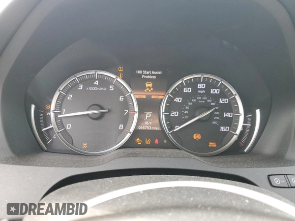 2019 Acura MDX with VIN 5J8YD4H34KL030165, listed as a Copart auction lot 62636695 with 64,753 mi miles and Salvage title. Bid and sale history available at DreamBid. Image 9.