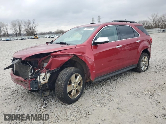 2015 Chevrolet Equinox LT with VIN 2GNFLFE34F6249125, listed as a Copart auction lot 43385245 with 184,979 mi miles and Salvage Title. Bid and sale history available at DreamBid. Image 1.