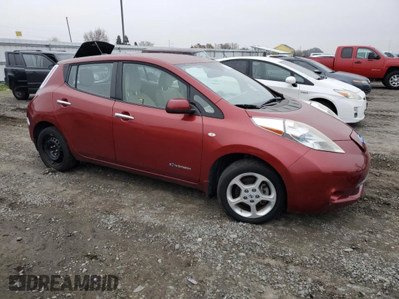 2011 Nissan LEAF SL with VIN JN1AZ0CP2BT003585, listed as a Copart auction lot 86000014 with 95,916 mi miles and Clean Title. Bid and sale history available at carsss.com. Image 4.
