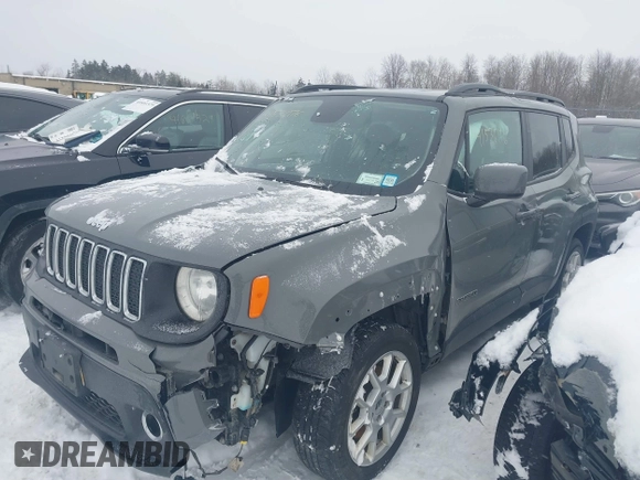 2020 Jeep Renegade Latitude with VIN ZACNJBBB8LPL23446, listed as a IAAI auction lot 41536176 with 55,710 mi miles. Bid and sale history available at carsss.com. Image 2.