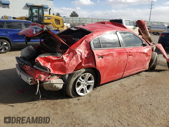 2019 Dodge Charger SXT with VIN 2C3CDXBG0KH736508, listed as a Copart auction lot 44813035 with Not Provided miles and Salvage Title. Bid and sale history available at carsss.com. Image 3.
