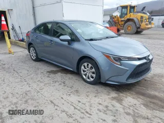2020 Toyota Corolla LE with VIN JTDEPRAEXLJ001297, listed as a IAAI auction lot 41880882 with 76,407 mi miles. Bid and sale history available at carsss.com. Image 1.