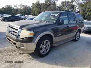 2008 Ford Expedition Eddie Bauer z VIN 1FMFU17548LA25172, wystawiony jako Copart lot #43366345 z przebiegiem 212 695 mil mil oraz Szkody całkowita. Historia ofert i sprzedaży dostępna na DreamBid. Obrazek 1.