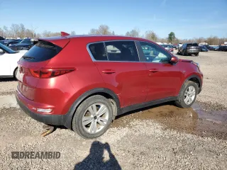 2017 Kia Sportage LX with VIN KNDPMCAC3H7188559, listed as a Copart auction lot 54020655 with 84,488 mi miles and Salvage Title. Bid and sale history available at DreamBid. Image 3.