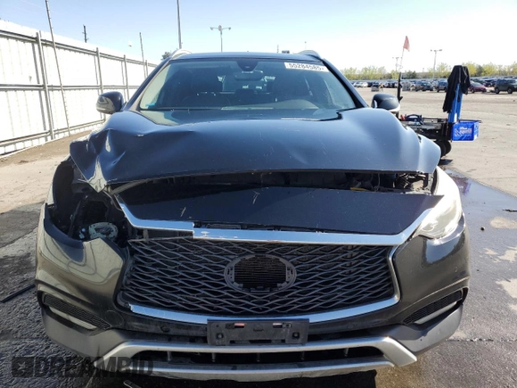 2017 Infiniti QX30 Premium with VIN SJKCH5CR0HA026923, listed as a Copart auction lot 55284585 with 114,868 mi miles and Salvage title. Bid and sale history available at DreamBid. Image 5.