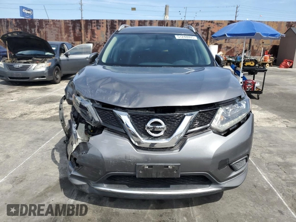 2016 Nissan Rogue S with VIN 5N1AT2MN5GC863572, listed as a Copart auction lot 51248005 with 71,089 mi miles and Salvage Title. Bid and sale history available at DreamBid. Image 5.