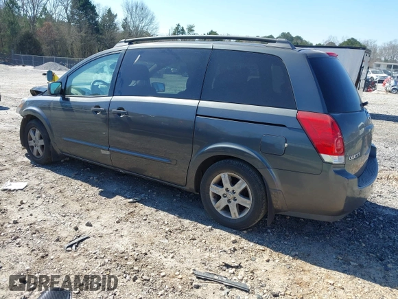 2004 Nissan Quest S z VIN 5N1BV28U44N341886, wystawiony jako IAAI lot #41661547 z przebiegiem 209 530 mil mil oraz . Historia ofert i sprzedaży dostępna na DreamBid. Obrazek 3.
