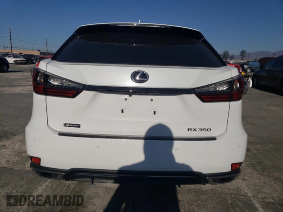 2020 Lexus RX with VIN 2T2SZMDA8LC219769, listed as a Copart auction lot 41775365 with 53,006 mi miles and Salvage Title. Bid and sale history available at carsss.com. Image 6.