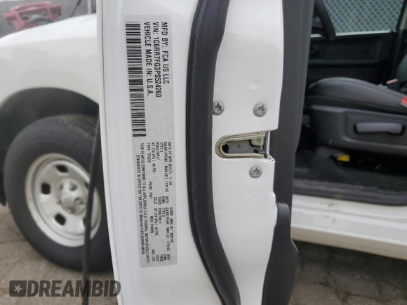 2023 Ram 1500 Tradesman z VIN 1C6RR7FG3PS524260, wystawiony jako Copart lot #58727945 z przebiegiem 21 169 mil mil oraz Czysty tytuł • Clean title. Historia ofert i sprzedaży dostępna na DreamBid. Obrazek 12.