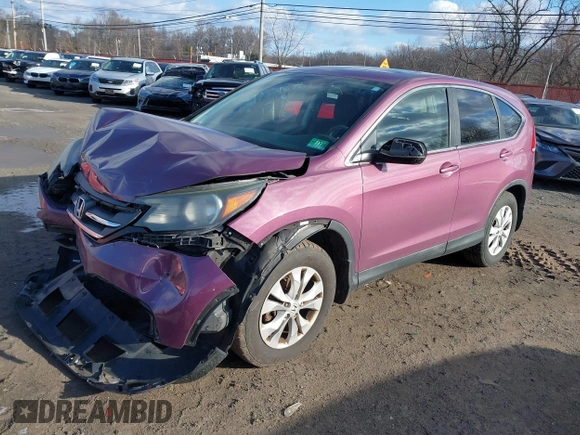 2013 Honda CR-V EX with VIN 5J6RM4H57DL032977, listed as a IAAI auction lot 41589238 with 124,206 mi miles. Bid and sale history available at carsss.com. Image 2.