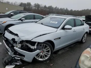 2018 Jaguar XF 35t Portfolio Ltd Edition with VIN SAJBN4EV4JCY53315, listed as a Copart auction lot 45312204 with 54,926 mi miles and Salvage Title. Bid and sale history available at carsss.com. Image 1.
