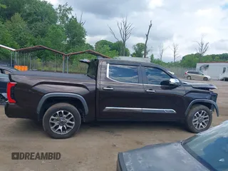 2024 Toyota Tundra 1794 Edition with VIN 5TFMA5DB5RX145336, listed as a IAAI auction lot 42203766 with 16,781 mi miles and . Bid and sale history available at DreamBid. Image 13.
