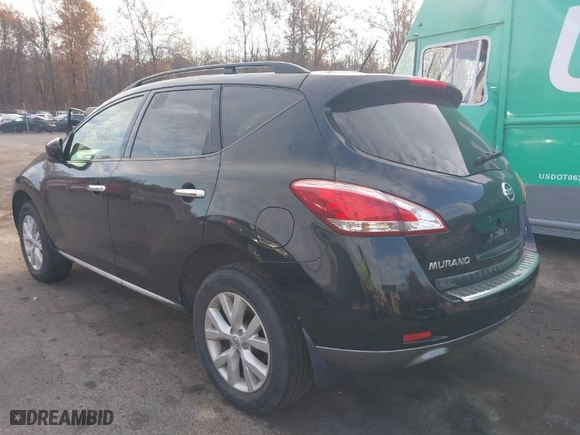 2013 Nissan Murano SL with VIN JN8AZ1MW0DW320487, listed as a IAAI auction lot 40760140 with 156,066 mi miles. Bid and sale history available at carsss.com. Image 3.