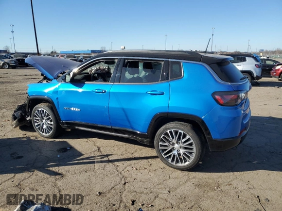 2023 Jeep Compass Limited with VIN 3C4NJDCN9PT570979, listed as a Copart auction lot 87317964 with 12,745 mi miles and Salvage Title. Bid and sale history available at carsss.com. Image 2.