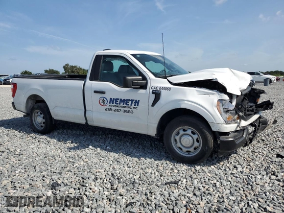 2023 Ford F-150 XL with VIN 1FTMF1CB8PKE61500, listed as a Copart auction lot 58465285 with 37,784 mi miles and Non repairable. Bid and sale history available at DreamBid. Image 4.