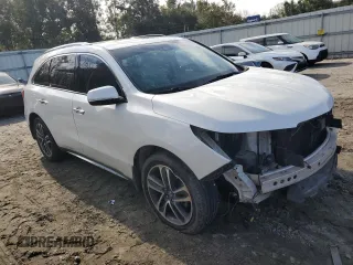 2017 Acura MDX w/Advance Pkg with VIN 5FRYD4H89HB015021, listed as a Copart auction lot 88557355 with 124,771 mi miles and Salvage Title. Bid and sale history available at carsss.com. Image 4.