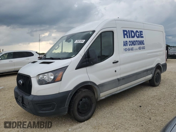 2021 Ford Transit Cargo with VIN 1FTBR1C82MKA04146, listed as a Copart auction lot 73481054 with 116,390 mi miles and Non Repairable. Bid and sale history available at DreamBid. Image 1.