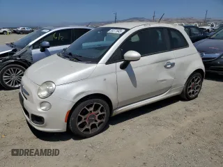 2012 FIAT 500 Sport z VIN 3C3CFFBR5CT113447, wystawiony jako Copart lot #59377645 z przebiegiem 138 626 mil mil oraz Szkoda całkowita • Salvage title. Historia ofert i sprzedaży dostępna na DreamBid. Obrazek 1.