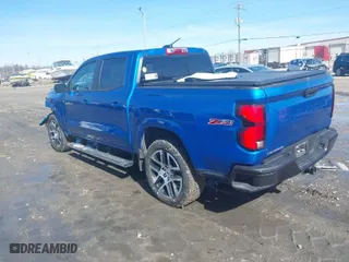 2023 Chevrolet Colorado 4WD Z71 with VIN 1GCPTDEKXP1247067, listed as a IAAI auction lot 41760802 with 21,259 mi miles. Bid and sale history available at carsss.com. Image 3.