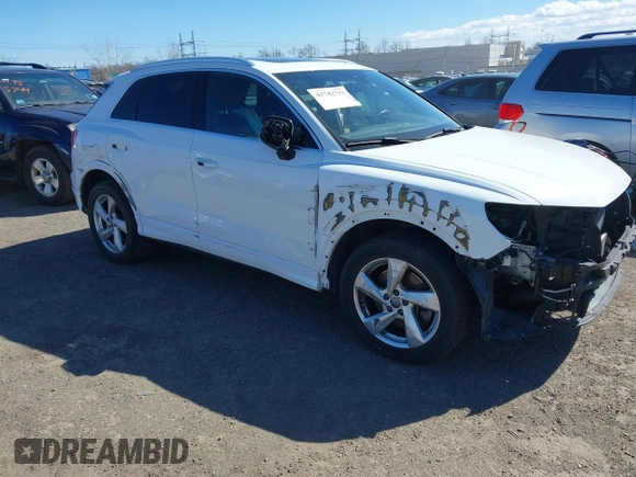 2019 Audi Q3 Premium with VIN WA1AECF37K1077089, listed as a IAAI auction lot 41742732 with 61,038 mi miles and . Bid and sale history available at DreamBid. Image 17.