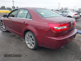 2007 Lincoln MKZ with VIN 3LNHM28T37R645863, listed as a IAAI auction lot 41472702 with 1 mi miles. Bid and sale history available at carsss.com. Image 3.