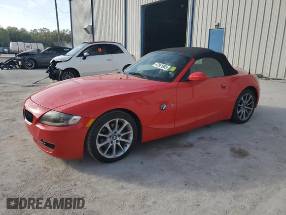 2006 BMW Z4 3.0i with VIN 4USBU33516LW68185, listed as a Copart auction lot 47861805 with 78,276 mi miles and Clean title. Bid and sale history available at DreamBid. Image 1.