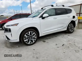 2023 Hyundai Santa Fe Calligraphy z VIN 5NMS5DAL0PH552148, wystawiony jako Copart lot #63868585 z przebiegiem 8 733 mil mil oraz Szkoda całkowita • Salvage title. Historia ofert i sprzedaży dostępna na DreamBid. Obrazek 1.
