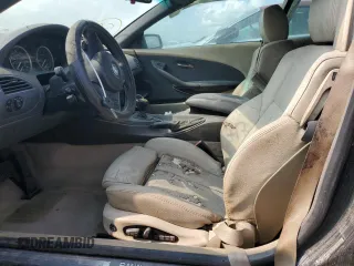 2004 BMW 6 Series 645Ci with VIN WBAEK73484B260208, listed as a Copart auction lot 75266104 with 0 mi miles and Salvage Title. Bid and sale history available at carsss.com. Image 7.
