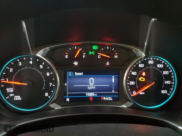2021 Chevrolet Equinox LT with VIN 3GNAXUEV3ML383136, listed as a Copart auction lot 48557975 with 15,395 mi miles and Salvage Title. Bid and sale history available at DreamBid. Image 9.