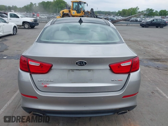 2015 Kia Optima EX with VIN 5XXGN4A70FG422277, listed as a IAAI auction lot 41932887 with 150,386 mi miles. Bid and sale history available at carsss.com. Image 16.