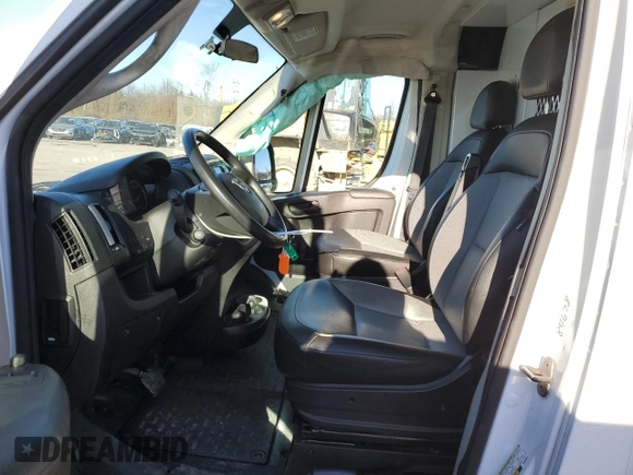 2021 Ram ProMaster Cargo with VIN 3C6LRVVG5ME584678, listed as a Copart auction lot 81923054 with 90,488 mi miles and Salvage Title. Bid and sale history available at DreamBid. Image 7.