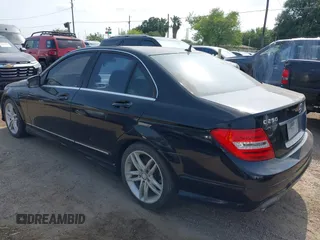 2013 Mercedes-Benz C-Class C 250 Sport with VIN WDDGF4HB8DR296080, listed as a IAAI auction lot 42118476 with 1 mi miles. Bid and sale history available at carsss.com. Image 3.