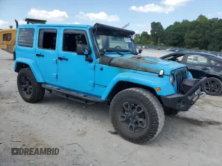 2018 Jeep Wrangler JK Unlimited Sahara with VIN 1C4BJWEG8JL882906, listed as a Copart auction lot 68796164 with 0 mi miles and Salvage Title. Bid and sale history available at carsss.com. Image 4.