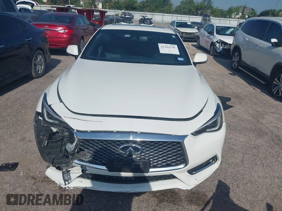 2018 Infiniti Q60 Sport with VIN JN1EV7EKXJM343325, listed as a IAAI auction lot 42364745 with 55,542 mi miles and . Bid and sale history available at DreamBid. Image 12.