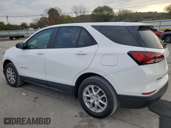 2024 Chevrolet Equinox LS with VIN 3GNAX5EG7RL213991, listed as a Copart auction lot 78488444 with 36,788 mi miles and Salvage Title. Bid and sale history available at carsss.com. Image 2.