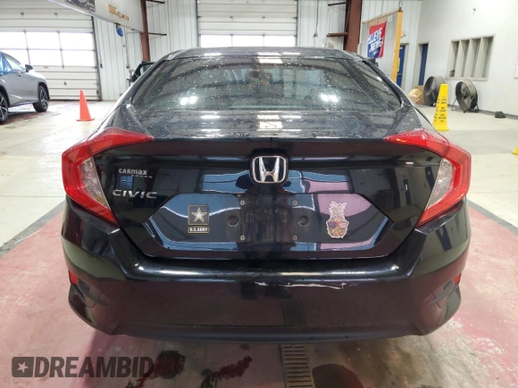 2016 Honda Civic Sedan LX with VIN 19XFC2F50GE212785, listed as a Copart auction lot 52723995 with 146,097 mi miles and Salvage Title. Bid and sale history available at carsss.com. Image 6.
